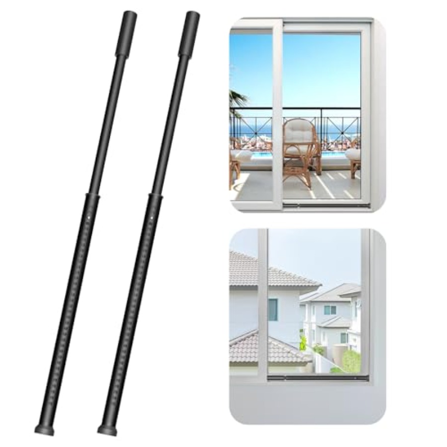 Window Lock Bar - Sliding Door Security Bar, Heavy Duty