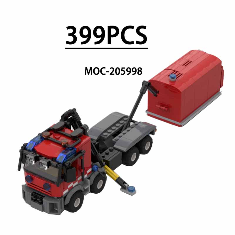 Fire Extinguisher Small - MOC-205998 Building Blocks Heavy Modular Transport