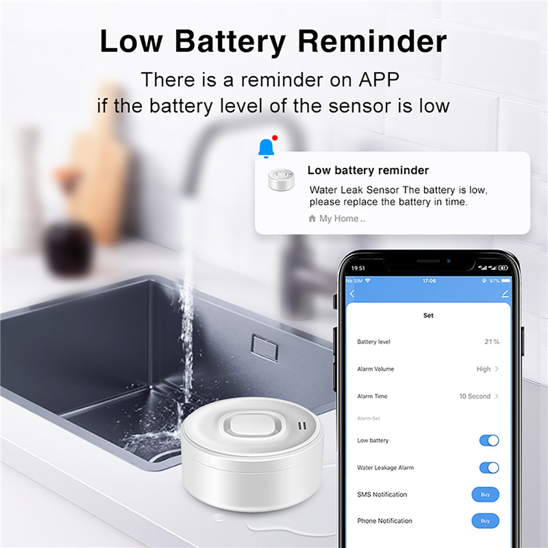 Tuya Smart WIFI Water Leak Sen - Water Alarm Sensor recensie en prijs
