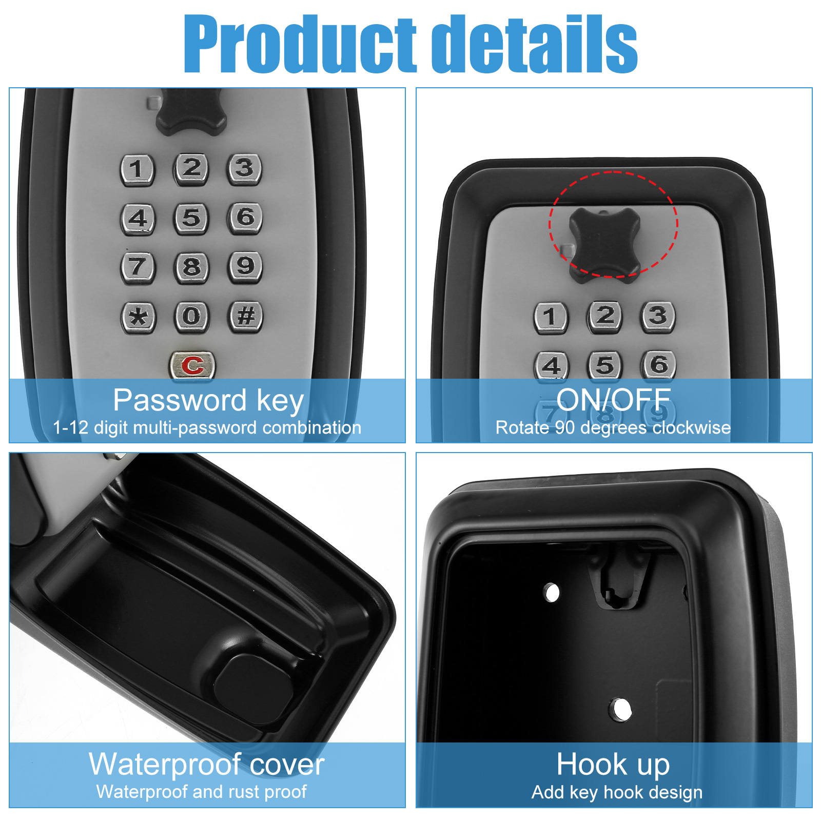 Key Lock Box Wall-Mount Secret - Lockbox Key Secure recensie en prijs