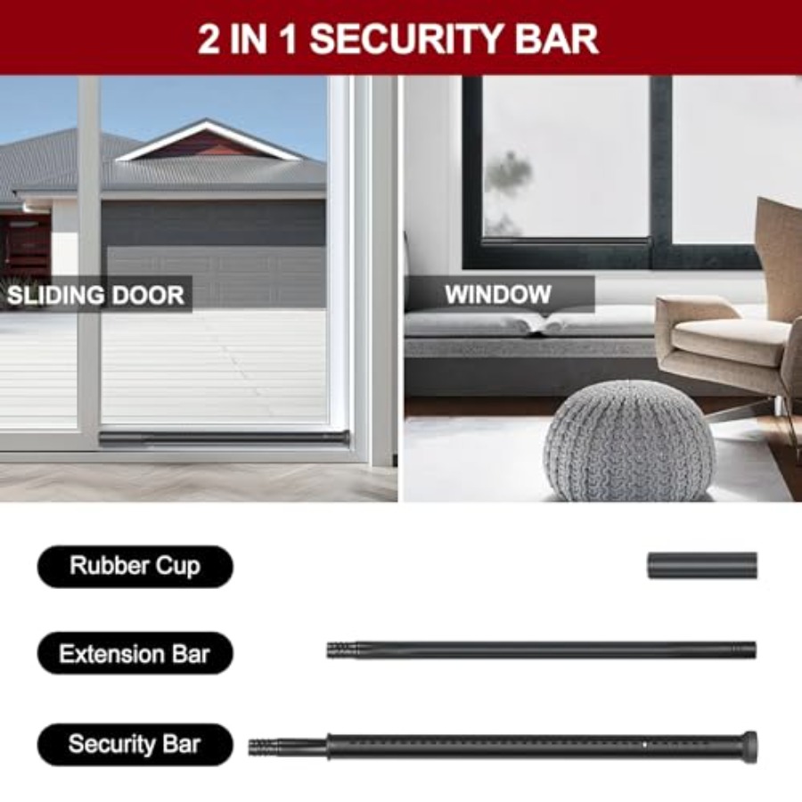 Sliding Door Security Bar, Hea - Window Lock Bar recensie en prijs