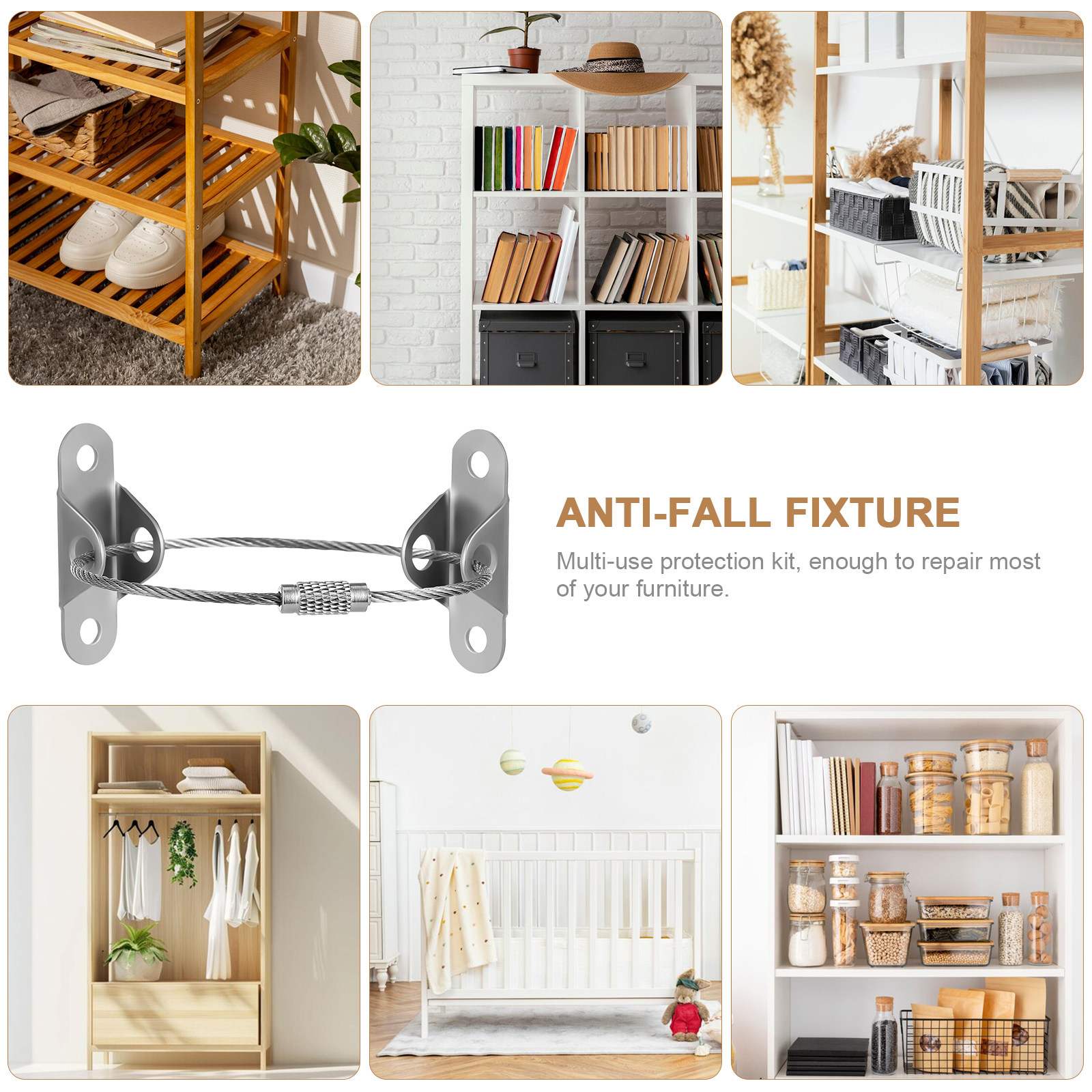 6Sets Furniture Anti Tip Wall  - Earthquake Anchor Strap recensie en prijs