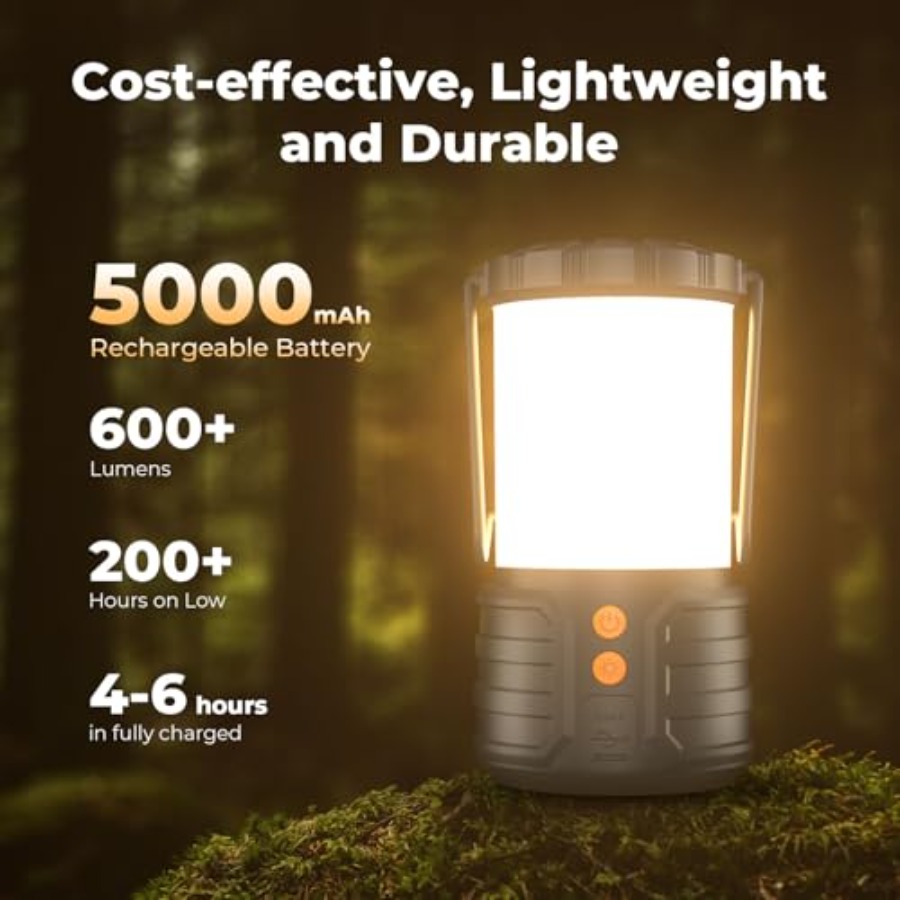 Camping Lantern, 5000mAh Recha - Power Outage Light recensie en prijs