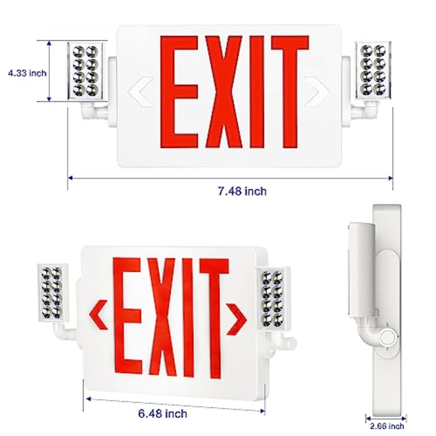 Spectsun 1 Pack Exit Signs wit - Emergency Exit Sign recensie en prijs