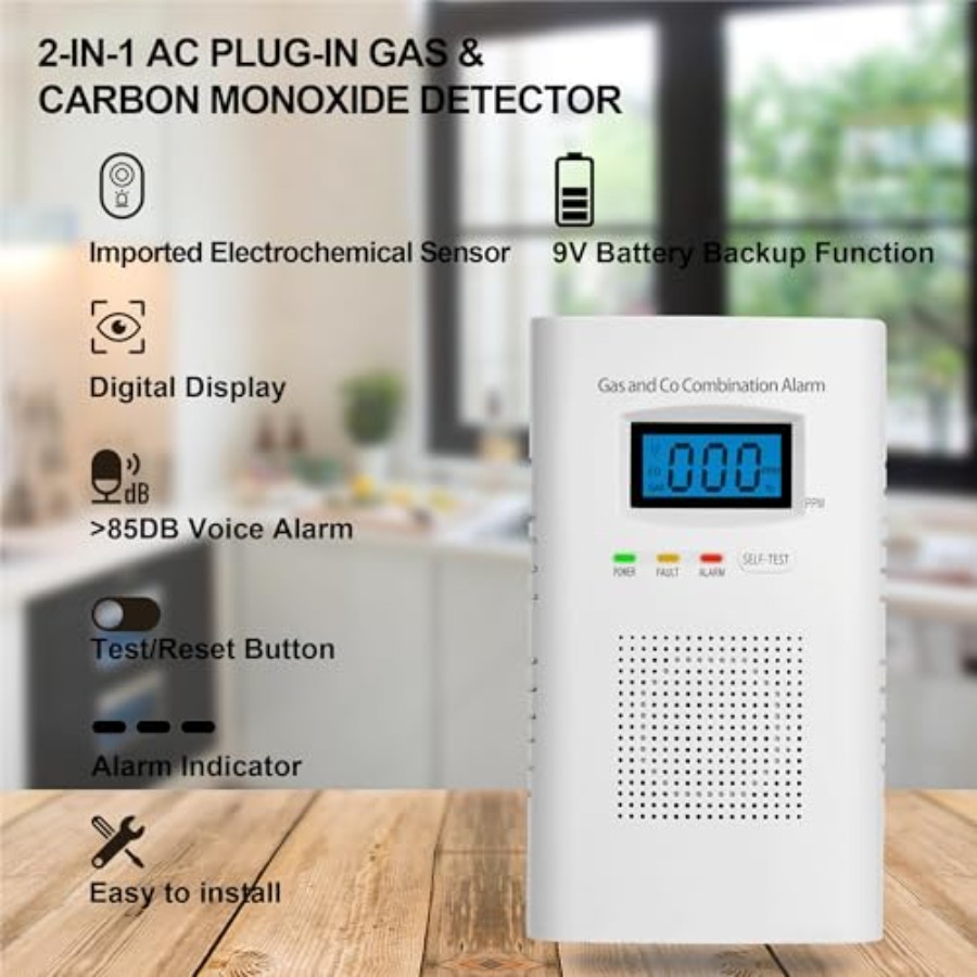 2 Pack Combination Gas and Car - Co Detector Plug recensie en prijs