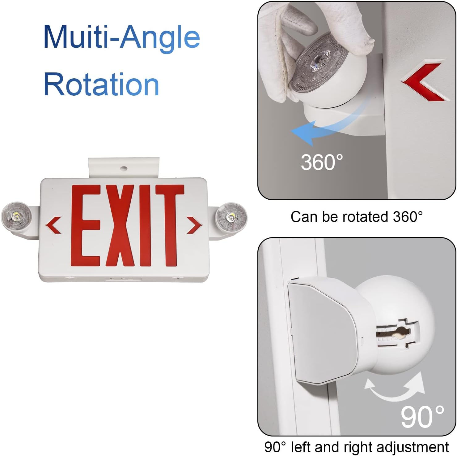 Red Exit Sign with Emergency L - Emergency Exit Sign recensie en prijs