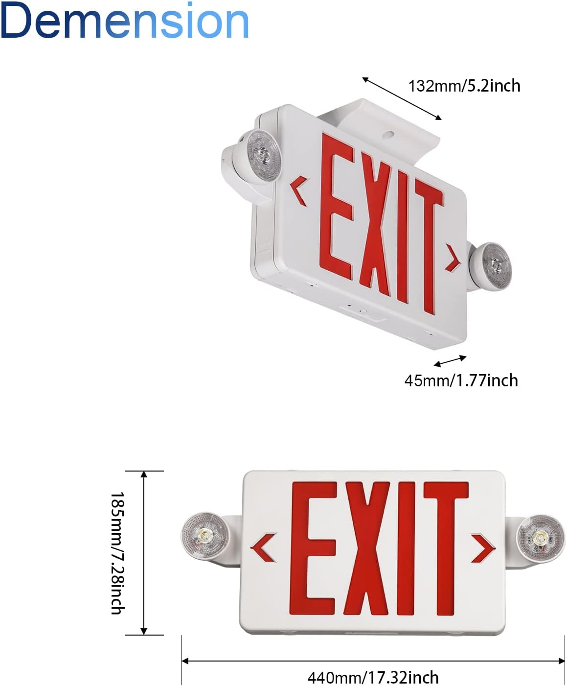 Red Exit Sign with Emergency L - Emergency Exit Sign recensie en prijs