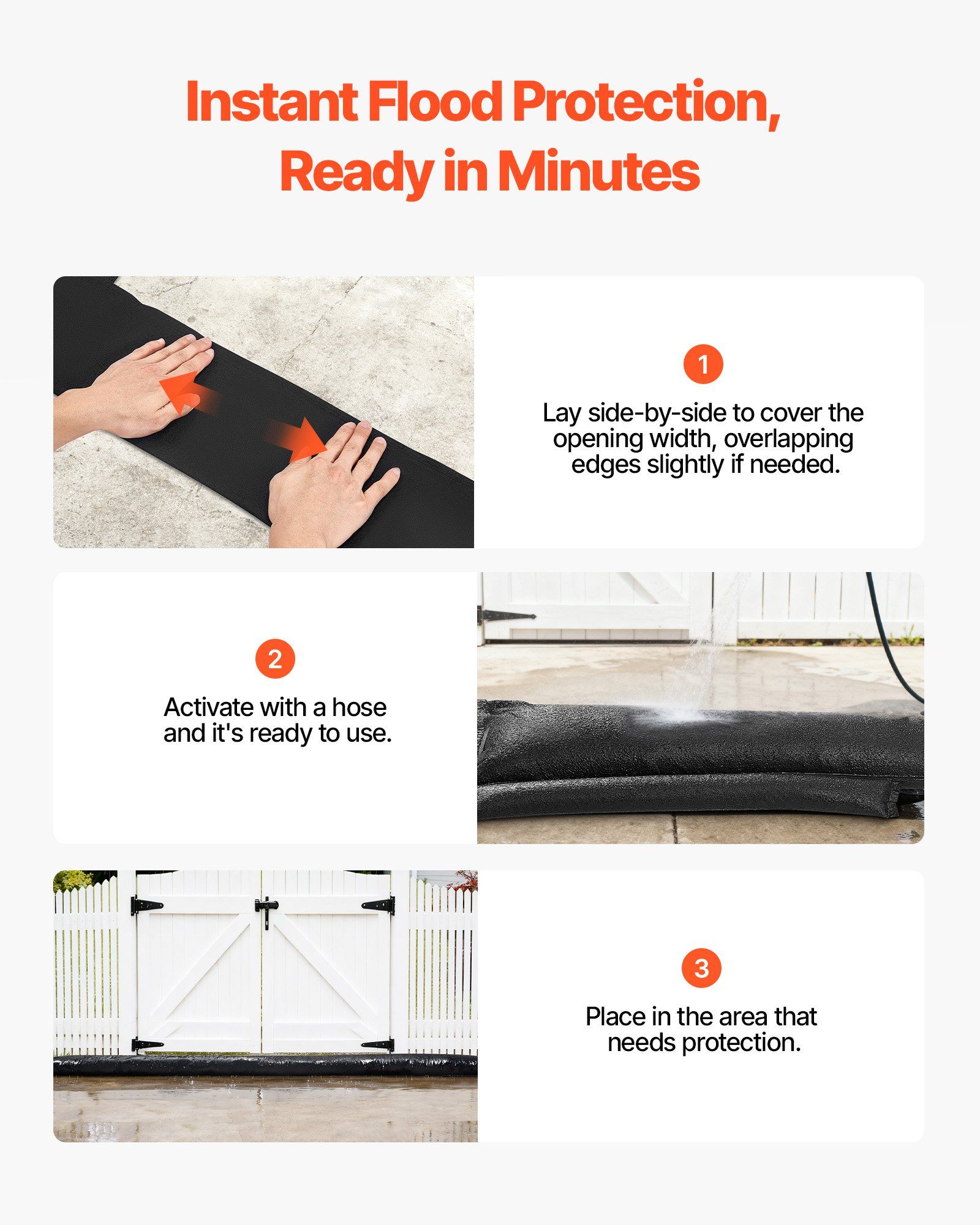 Flood Barrier, 8 Pack, 1.6 x 1 - Flood Barrier Bag recensie en prijs