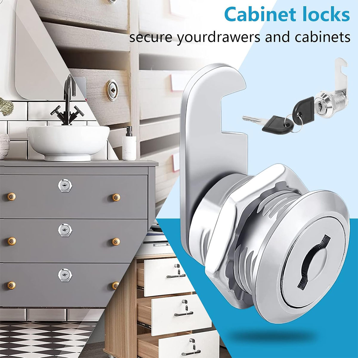 Single Unlock Set,1 Pack Keyed - Medicine Cabinet Lock recensie en prijs