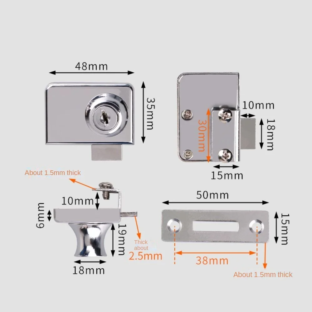 Metal Single Double Swinging G - Medicine Cabinet Lock recensie en prijs