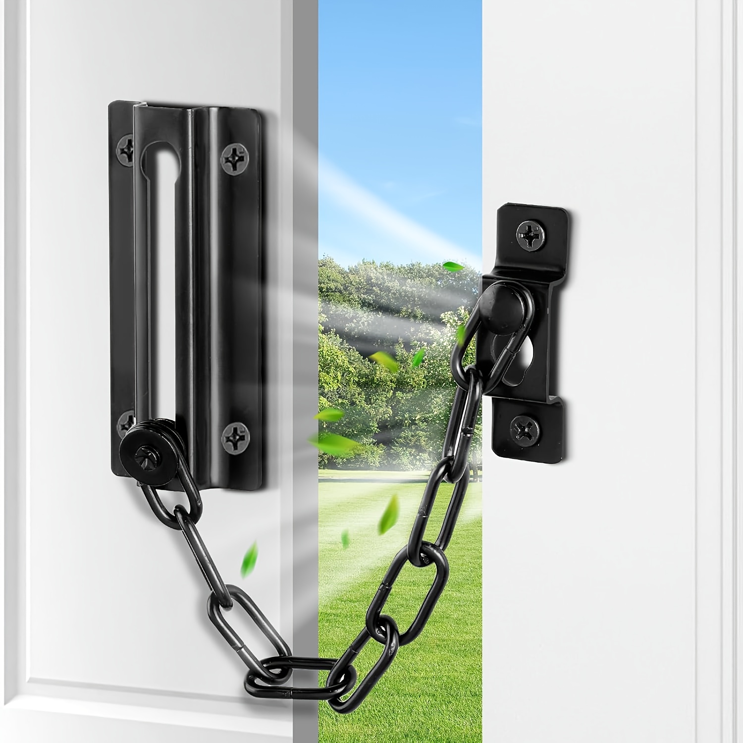 2 Pack Door Chain Lock Black,  - Security Chain Door recensie en prijs