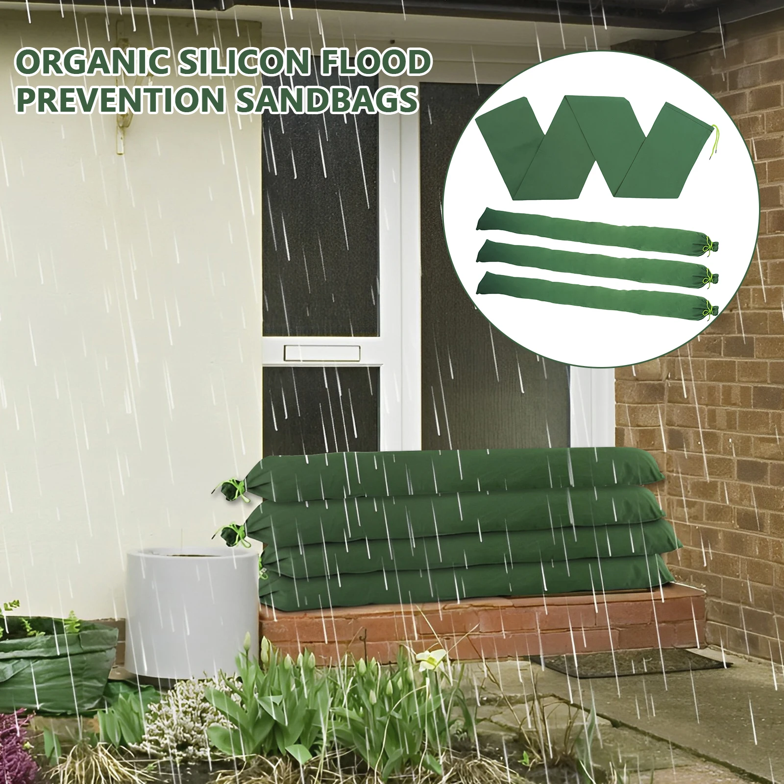 4Pcs Reusable Long Canvas Sand - Flood Barrier Bag recensie en prijs