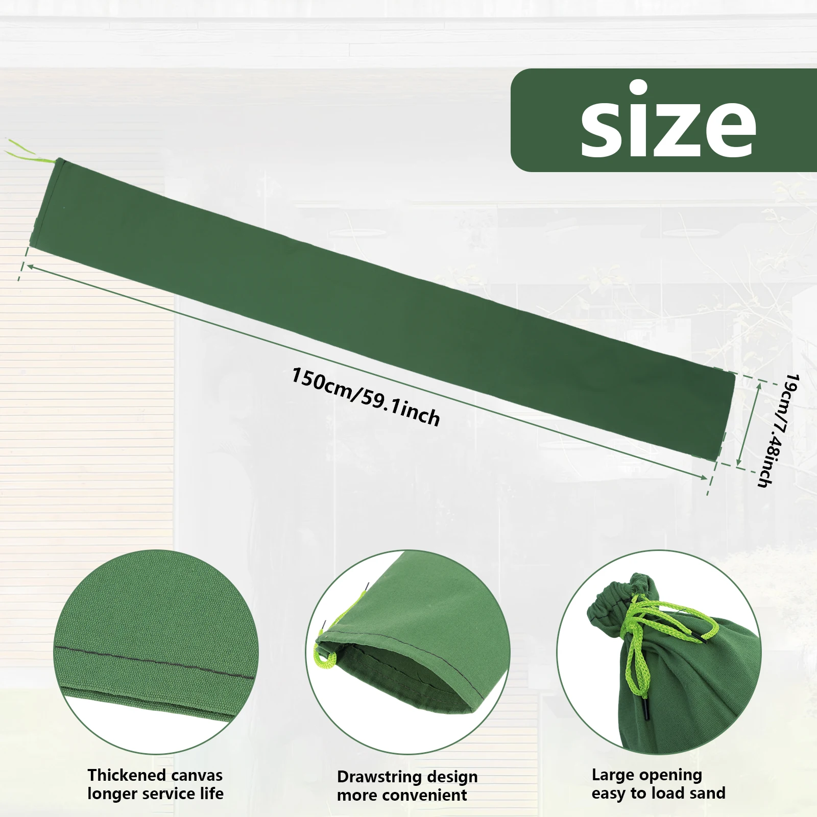 4Pcs Reusable Long Canvas Sand - Flood Barrier Bag recensie en prijs