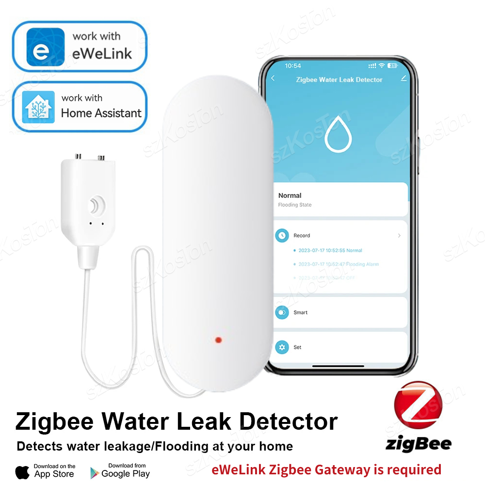 ZigBee 3.0 Water Leakage Senso - Water Alarm Sensor recensie en prijs