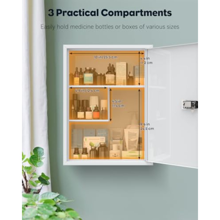 Wall Mount Medicine Cabinet wi - Medicine Cabinet Lock recensie en prijs