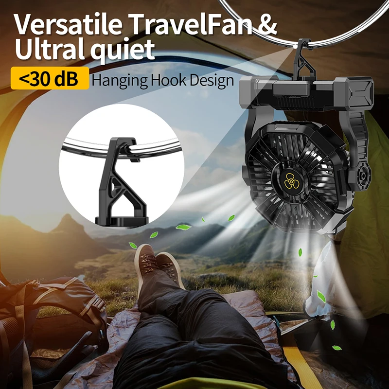 Rechargeable Portable Fan 1040 - Power Outage Light recensie en prijs