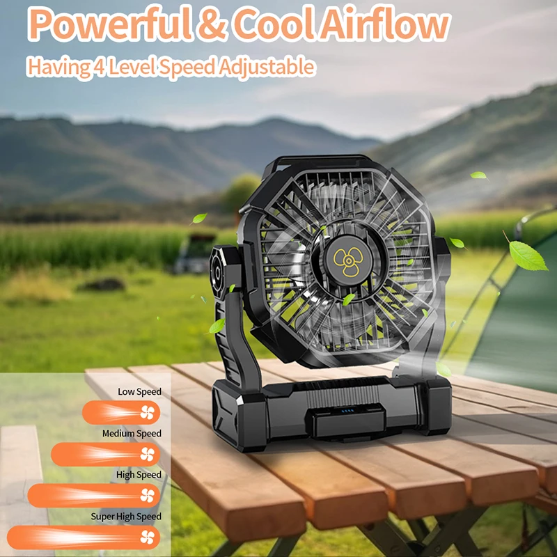 Rechargeable Portable Fan 1040 - Power Outage Light recensie en prijs