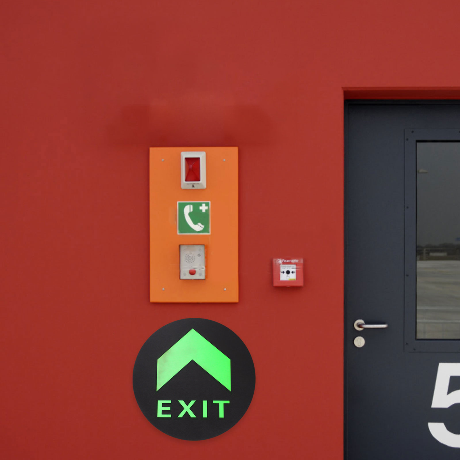 5Pcs Glow in Dark Exit Sign St - Emergency Exit Sign recensie en prijs