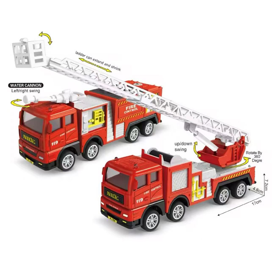 1pc-Alloy Fire Truck 1:32 Simu - Fire Escape Ladder recensie en prijs
