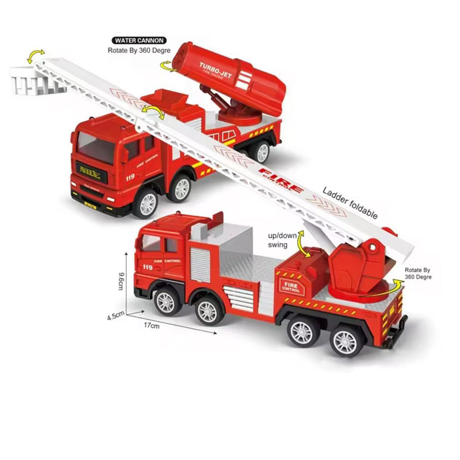 1pc-Alloy Fire Truck 1:32 Simu - Fire Escape Ladder recensie en prijs