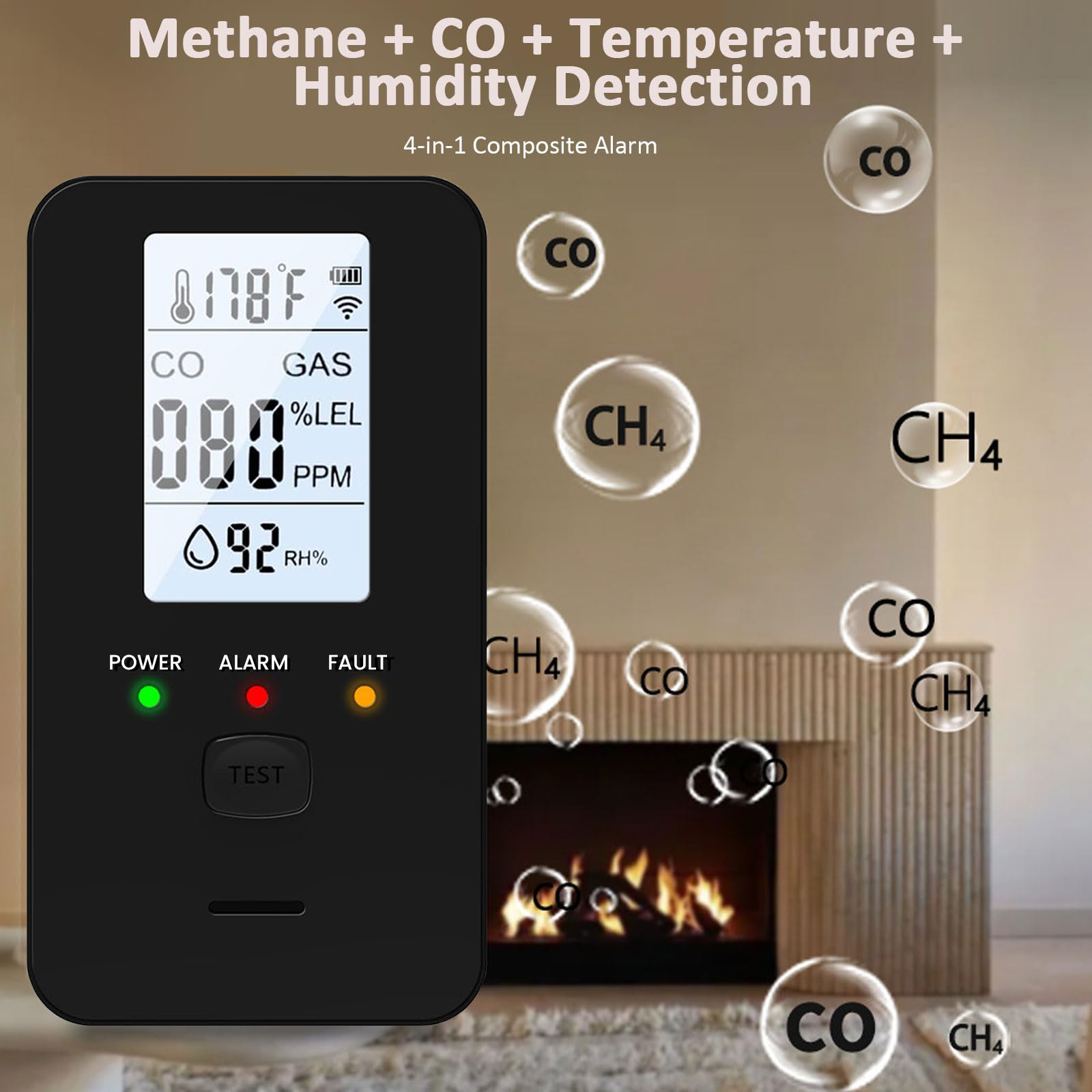 4-in-1 Gas & Carbon Monoxide D - Co Detector Plug recensie en prijs