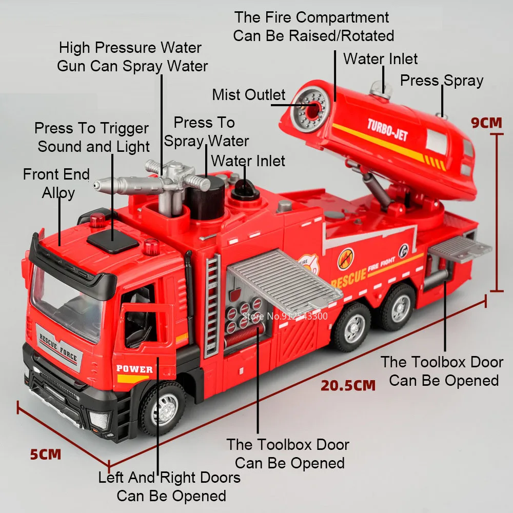 1:32 Scale Water Spray Fire Tr - Fire Escape Ladder recensie en prijs