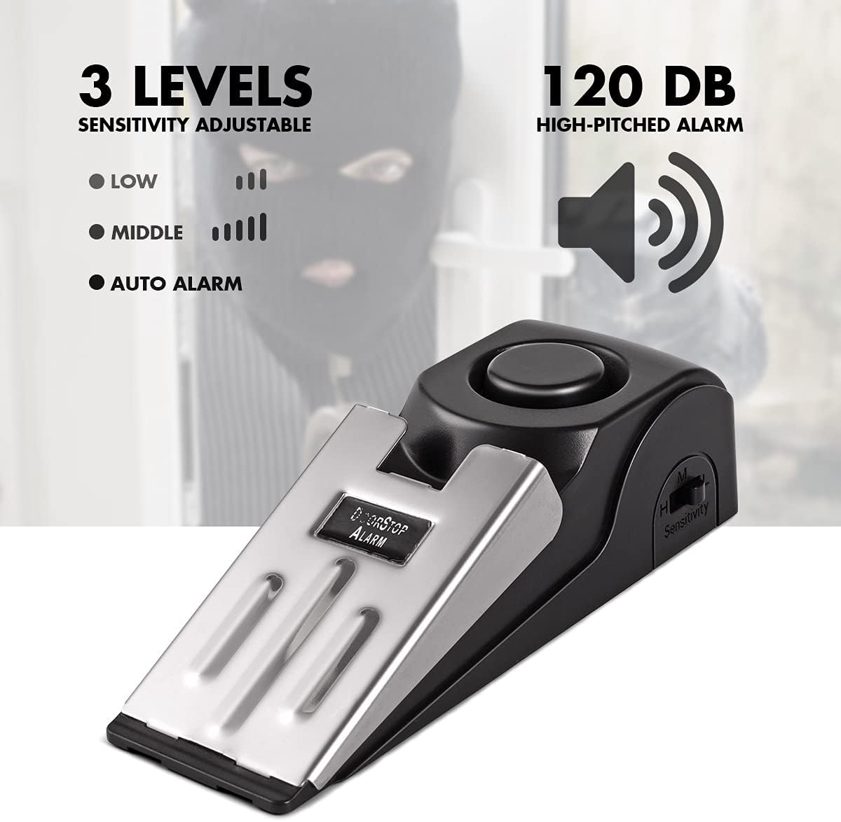 1/2Pcs Portable Travel 120 DB  - Door Stop Alarm recensie en prijs