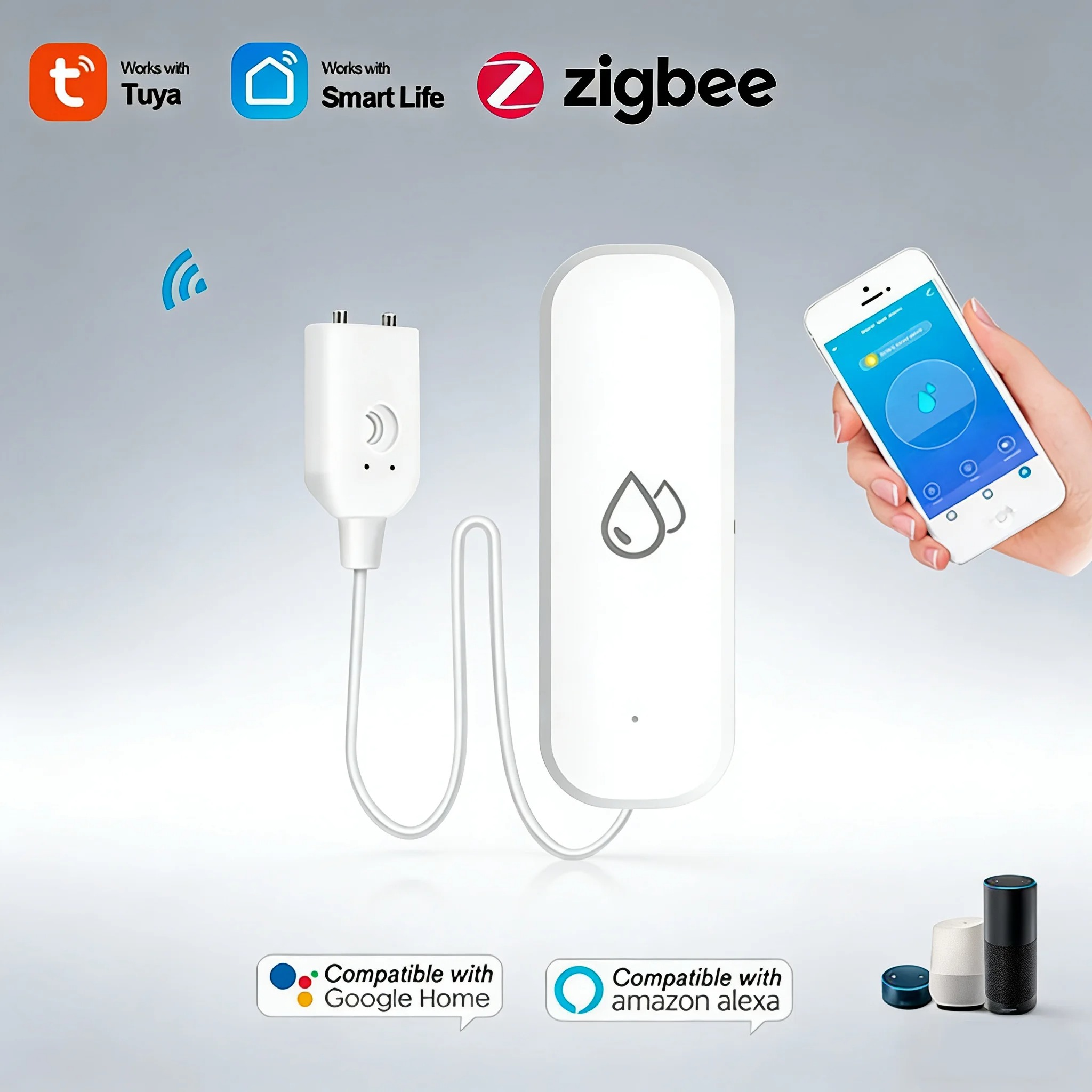 Smart Home Zigbee Water Leak D - Water Alarm Sensor recensie en prijs