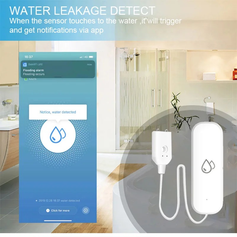 Smart Home Zigbee Water Leak D - Water Alarm Sensor recensie en prijs