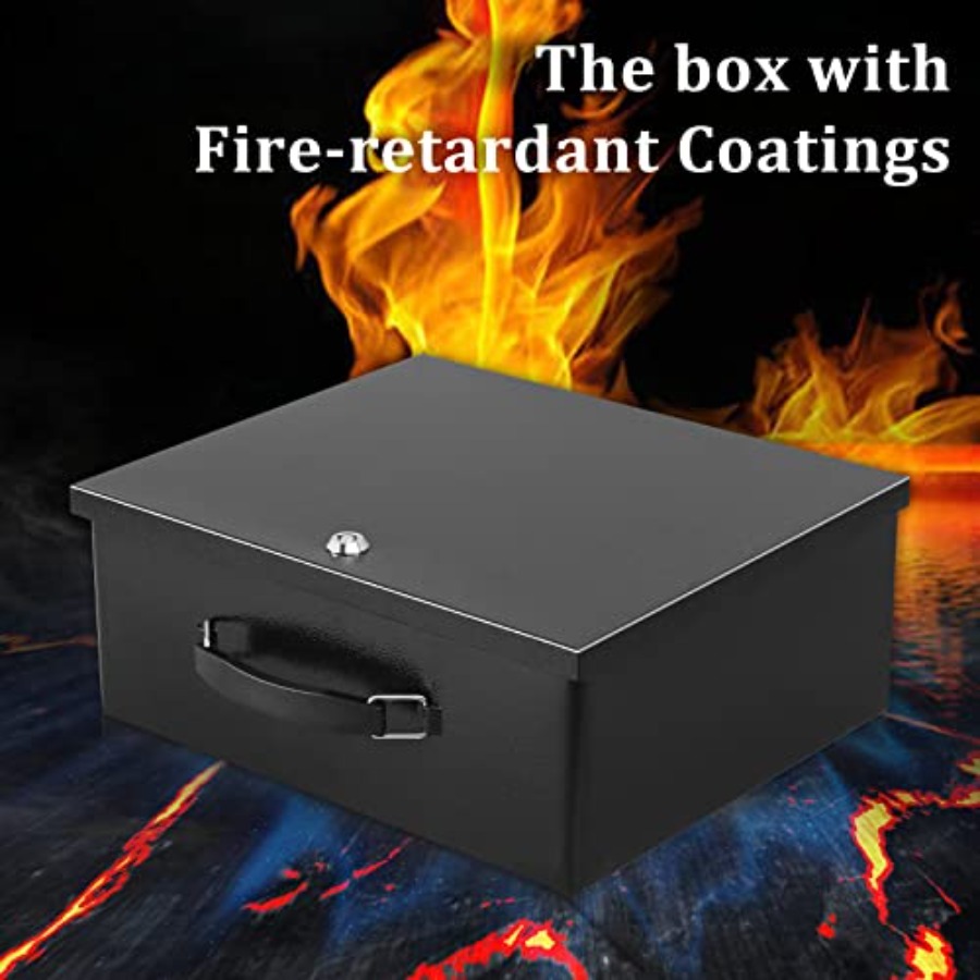 Portable Metal Safe Box with K - Fire Safe Document recensie en prijs